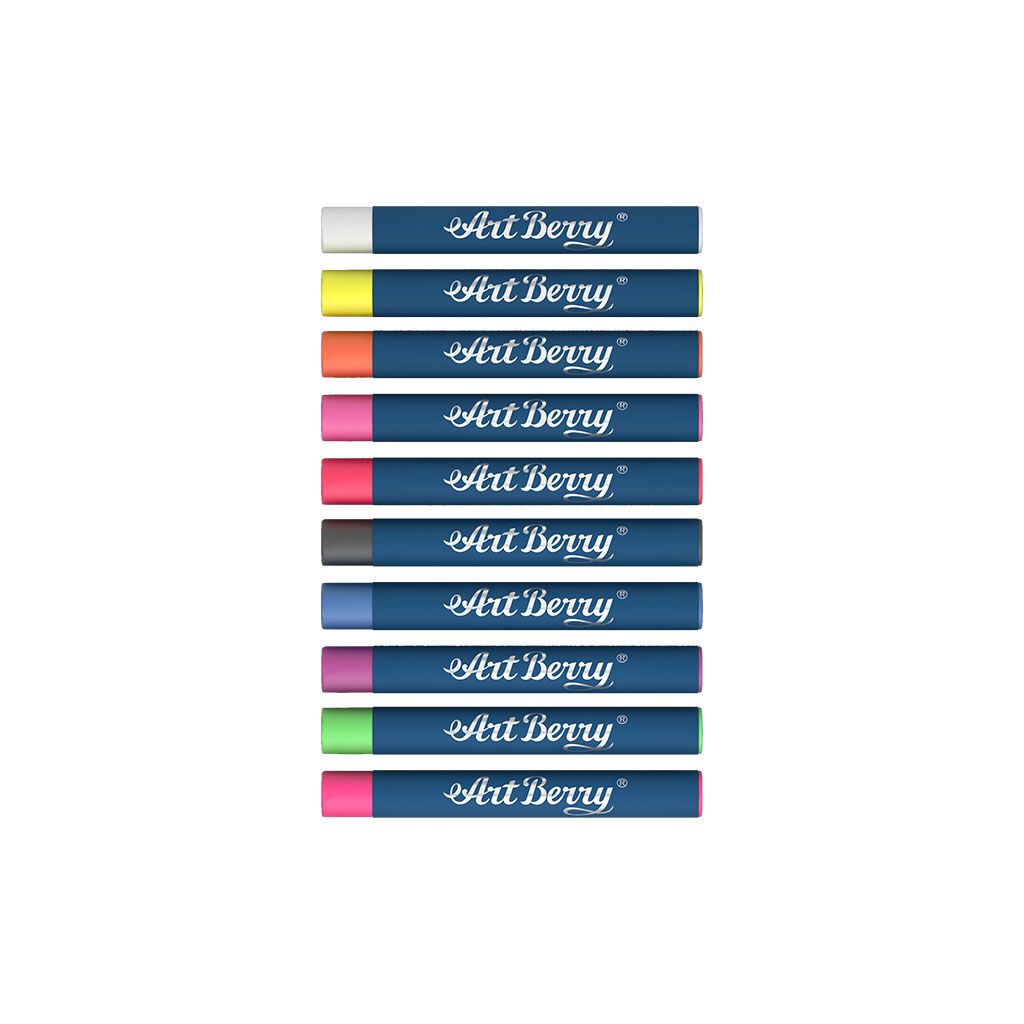 Масляная пастель ArtBerry Neon 8 цветов + 2 контура  